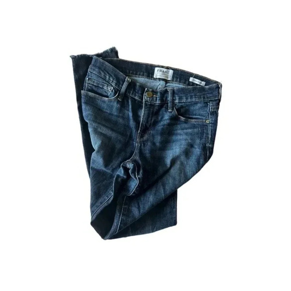 Frame Denim Le Skinny De Jeanne Distressed Medium Wash‎ Jeans Size 27 - Picture 5 of 5
